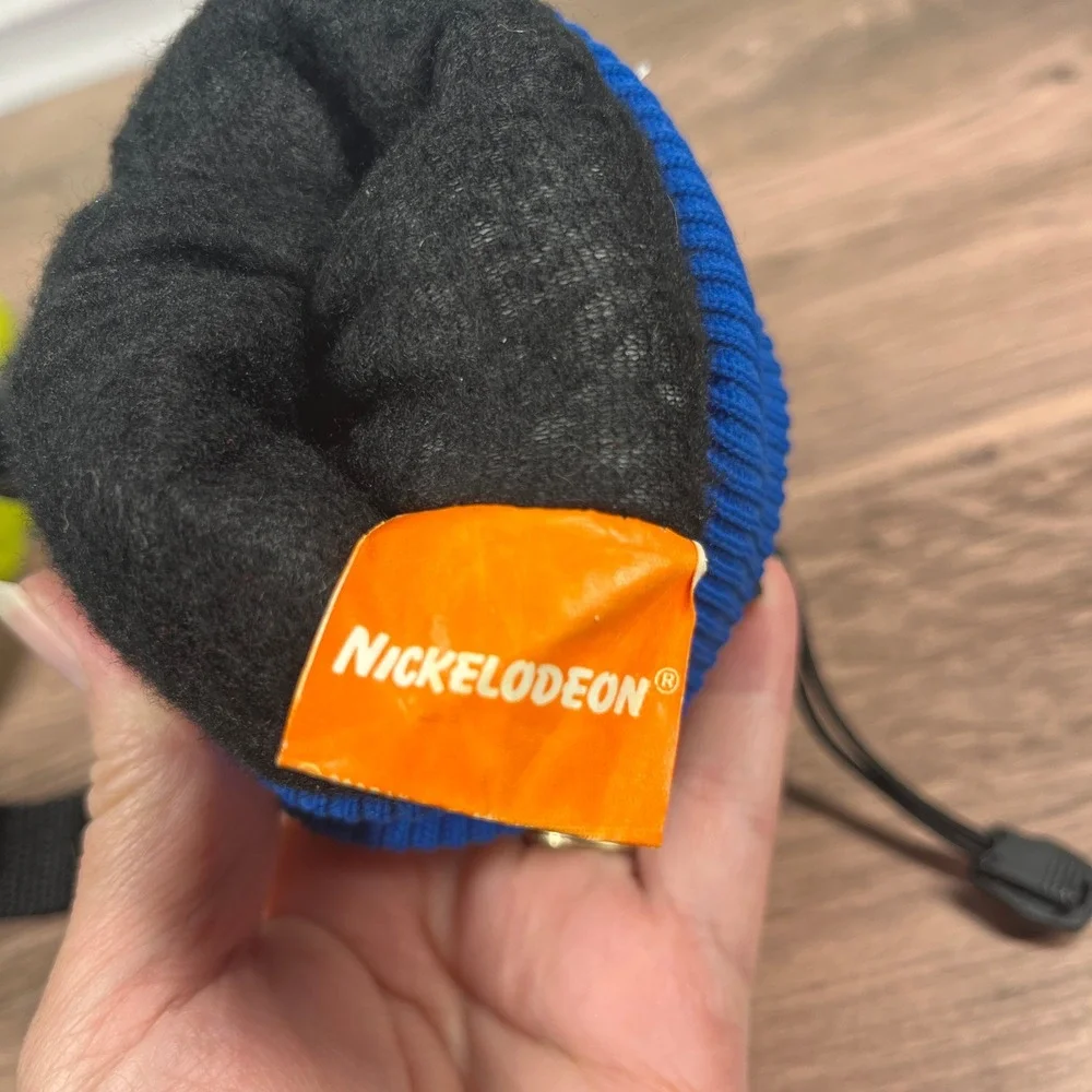 VTG 2005 Nickelodeon SpongeBob SquarePants Thinsulate Winter Gloves Boys Blue L